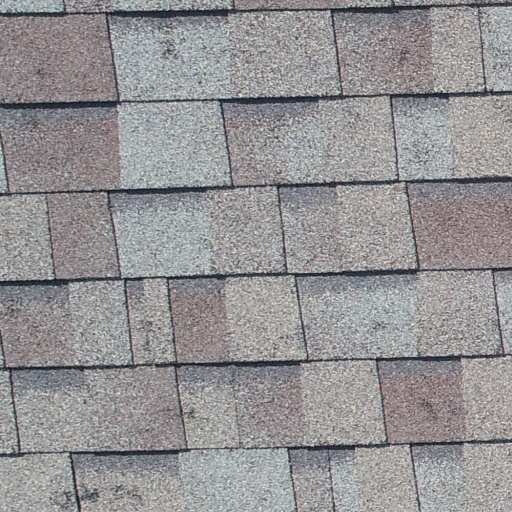 Input drone image of a damaged roof