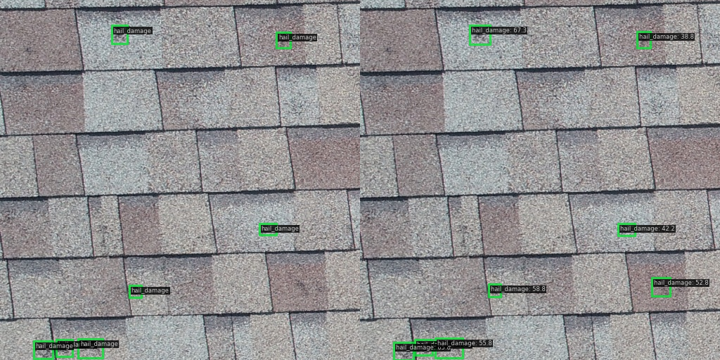 Detection results overlaid on the input image