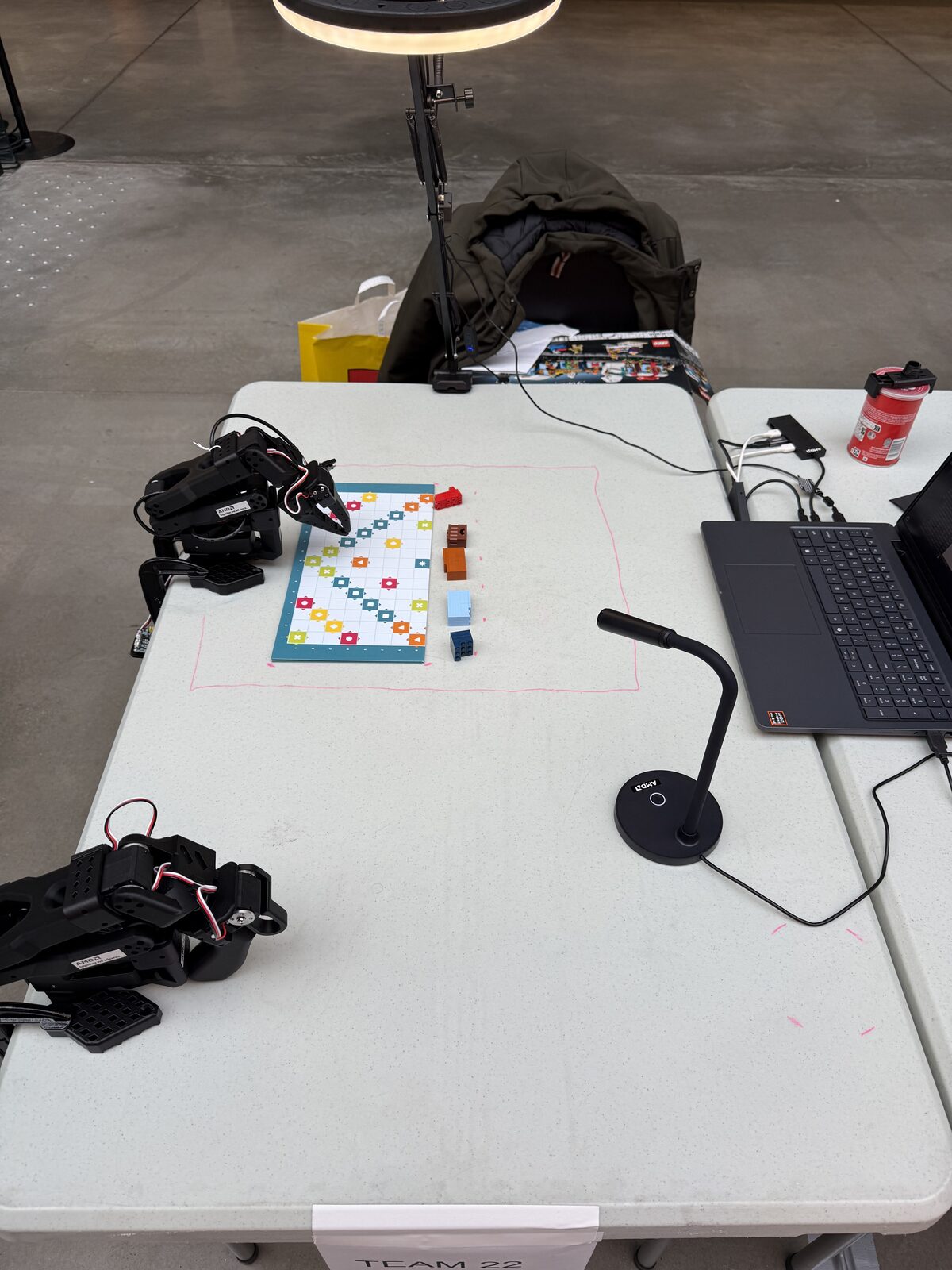 The team-22 SantaBot workstation